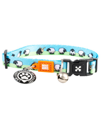 Max&Molly GOTCHA! Smart ID Cat Collar Black Sheep - kolorowa obroża dla kota z zawieszką smart Tag