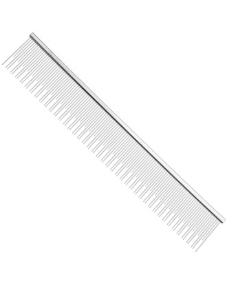 Chris Christensen Buttercomb #507 Jill Dual Tooth 22cm - solidny, metalowy grzebień z mieszaną długością ząbków