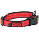 KONG Nylon Collar Red - obroża dla psa z odblaskowymi przeszyciami, czerwona