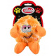 Pet Nova Plush Orange Monster 16cm - pluszowa maskotka dla psa, futrzasty potwór z piszczałką