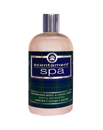 Best Shot Spa Berry Amaretto Face & Body Wash 473ml - relaksacyjny płyn myjący do sierści, o zapachu amaretto, żurawiny i wanilii, koncentrat 1:20