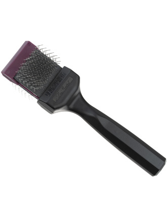 Les Poochs Purple Hard Pro Brush 4,5cm - oryginalna szczotka dla psa, z elastyczną główką, twarda