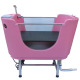 Blovi Hydro Therapy Dog Spa Pink Tub - Professional Pet Bathtub, with Ozone Therapy