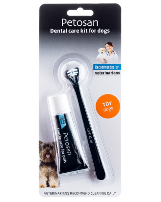 Petosan zestaw do czyszczenia zębów dla psów ras miniaturowych (do 3kg)