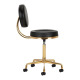 Activ H5 - złote krzesło groomerskie z regulacją wysokości, czarne