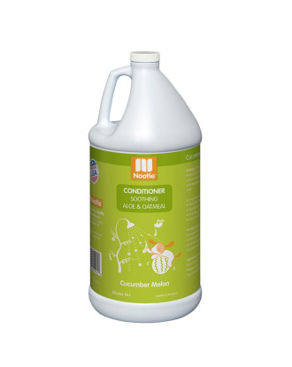Nootie Cucumber Melon Conditioner 3,8l - nawilżająca i kojąca odżywka do sierści, z aloesem i płatkami owsianymi, o zapachu melona i ogórka, koncentrat 1:16