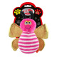 Pet Nova Pink Bee 20cm - kolorowa zabawka dla psa, różowa pszczoła z piszczałką
