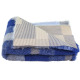 Blovi DryBed VetBed A+ - Non-Slip Pet Bed, Blue Checkered (Patchwork)