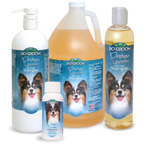 Bio-Groom Protein Lanolin - odżywczy szampon proteinowy na bazie olejku kokosowego dla psów długowłosych