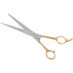 Special One Golden Elitte Straight Scissors 8,5" - solidne nożyczki groomerskie proste, z długimi ostrzami i złoconą rękojeścią