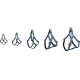 Flamingo Harness Step&Go Delu Blue - szelki step in dla psa, z eko-skóry, z podszyciem z neoprenu, niebieskie