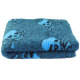 Blovi DryBed VetBed A - Non-Slip Pet Bed, Ocean Blue with Skull