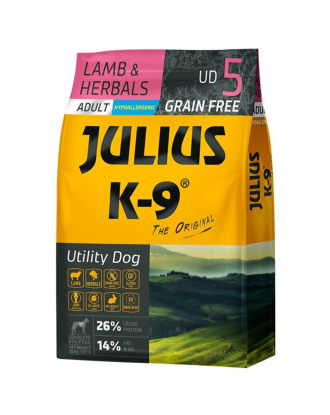 Julius K-9 Lamb & Herbals Adult - bezzbożowa karma dla psa, jagnięcina w ziołach