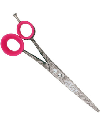 Groom Professional Astrid Left Curved Scissor 7" - nożyczki dla osób leworęcznych, gięte z mikroszlifem 17,5cm