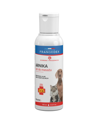 Francodex Arnika 100ml - żel z arniką do masażu psa i kota, zmniejszający obrzęki