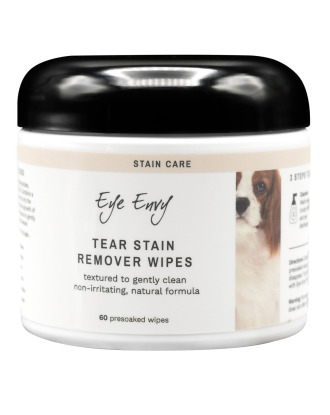 Eye Envy Tear Stain Remover Wipes Dog 60szt. - chusteczki do usuwania przebarwień wokół oczu psa