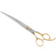 Special One Golden Elitte Curved Scissors 8,5" - solidne nożyczki groomerskie gięte, z długimi ostrzami i złoconą rękojeścią