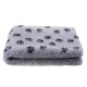Blovi DryBed VetBed B - Non-Slip Pet Bed, Grey with Black Paw
