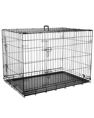 Flamingo Keo Black XL - metalowa klatka dla psa, 70x109x76cm