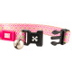 Max&Molly GOTCHA! Smart ID Cat Collar Retro Pink - kolorowa obroża dla kota z zawieszką smart Tag
