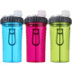 Dexas Snack-Duo Pet Bottle - Two Chamber Dog Water & Snack Container