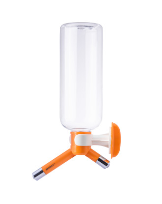 Madan Water Adapter With Bottle Orange - podwójne, automatyczne poidło, z butelką 700ml