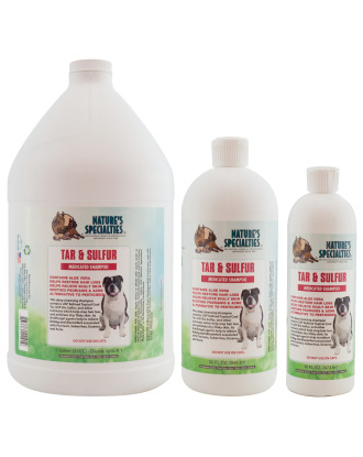 Nature's Specialties Tar & Sulfur Shampoo - leczniczy szampon dla psa i kota, koncentrat 1:6