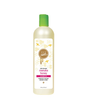 Pet Silk New Zealand Manuka Honey Shampoo - kojący i nawilżający szampon dla psa i kota, z miodem, koncentrat 1:16