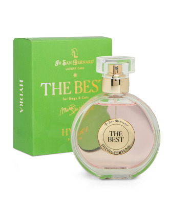 Iv San Bernard The Best Hydra Perfume 50ml - perfumy o delikatnym kwiatowo cytrusowym zapachu, dla psa i kota, bez alkoholu