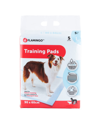 Flamingo Training Pads L (90x60cm) - podkłady dla psa do nauki czystości, 5-warstwowe