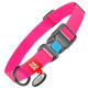 Waudog Waterproof Collar With QR Code Pink - obroża wodoodporna dla psa, różowa z zawieszką QR