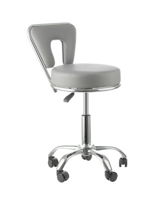 Krzesło groomerskie model Exclusive, szare