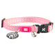 Max&Molly GOTCHA! Smart ID Cat Collar Retro Pink - kolorowa obroża dla kota z zawieszką smart Tag