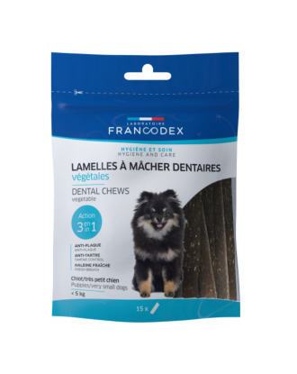 Francodex Dental Chews 15szt. - gryzaki dentystyczne dla bardzo małych psów