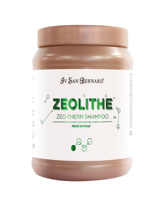 Iv San Bernard  Zeolithe Zeo-Therm Shampoo 1L - delikatnie oczyszczający i nawilżający szampon do każdego typu sierści, z zeolitem  oraz mocznikiem