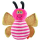 Pet Nova Pink Bee 20cm - kolorowa zabawka dla psa, różowa pszczoła z piszczałką