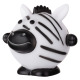 JK Animals Vinyl Ball Zebra 10cm - gumowa piłka dla psa z piszczałką w kształcie zebry