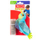 KONG Cat Refillables Catnip Hummingbird - mała zabawka z kocimiętką dla kota, błyszczący koliber z zapasem kocimiętki