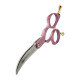 Artero Fusion Pink Curvy Scissors - profesjonalne, lekkie nożyczki do strzyżenia w stylu Asian Fusion, różowe