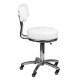 Activ AM-877 - krzesło groomerskie z pikowanym siedziskiem i wygodnym oparciem, białe
