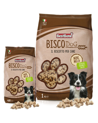 Best Bone Bisco Dog Mini Mela - pyszne smakołyki dla psów o smaku jabłkowym