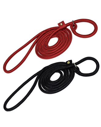 Hamilton Round Braided Quick Walker 182cm - 2w1 regulowana, zaciskowa smycz i obroża dla psów o wadze do 30kg