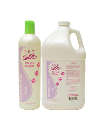 Pet Silk Texturizing Fine Coat Shampoo - szampon teksturyzujący z jedwabiem do włosów cienkich, koncentrat 1:16