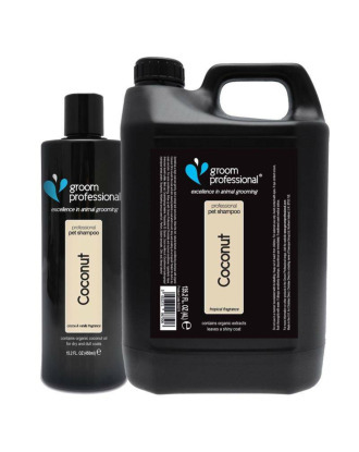 Groom Professional Coconut Shampoo - odżywczy szampon dla psa i kota, koncentrat 1:25