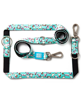 Max&Molly Multi-Leash Unicorn - smycz przepinana dla psa, ciekawy wzór, 200cm