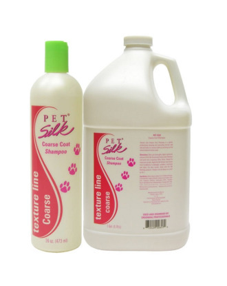 Pet Silk Texturizing Coarse Coat Shampoo - szampon nadający odpowiedniej tekstury i zwiększający objętość u ras z szatą grubą, zbitą i wymagającą, koncentrat 1:16