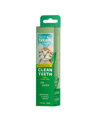 Tropiclean Clean Teeth Cat 59ml - żel do zębów dla kota, do higieny jamy ustnej