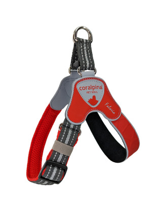 Coralpina Faloria Adjustable Harness Red - regulowane szelki dla małych i średnich psów, czerwone