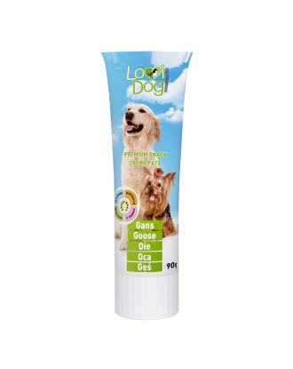 Lovi Dog Snack Creme Pate Goose 90g - pasztet dla psa w tubce, z gęsiną i witaminami