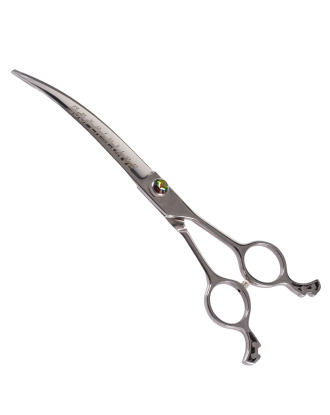 Ehaso Revolution Super Curve Scissor 8" - profesjonalne nożyczki extra gięte (kąt 30°), z najlepszej jakości, twardej stali japońskiej, 19cm